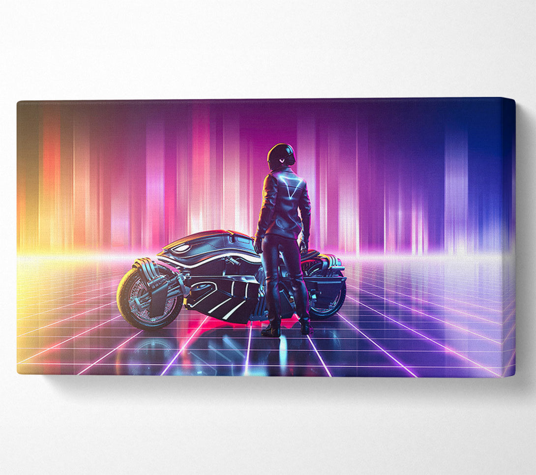  A Canvas Print of Ready To Get On The Bike Canvas Wall Art