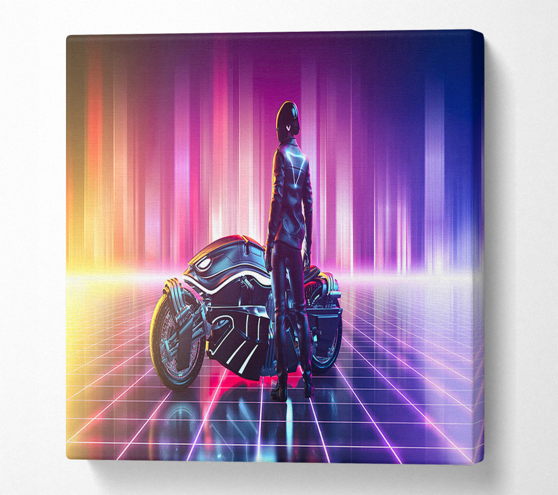  A Canvas Print of Ready To Get On The Bike Canvas Wall Art