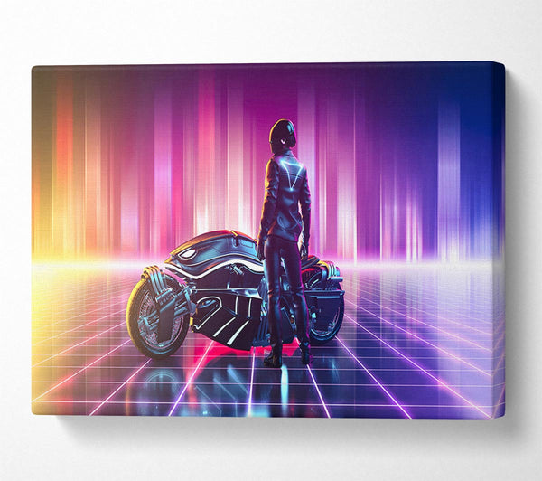  A Canvas Print of Ready To Get On The Bike Canvas Wall Art