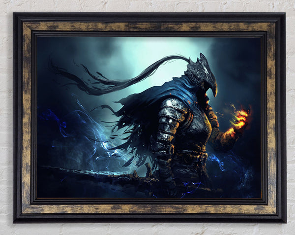 The Dark Warrior Framed Print