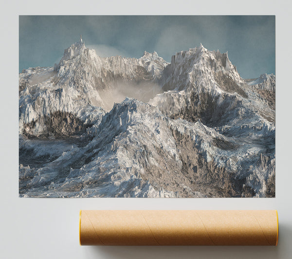 The Snowy Cliffs Of Mordor Giclee Print
