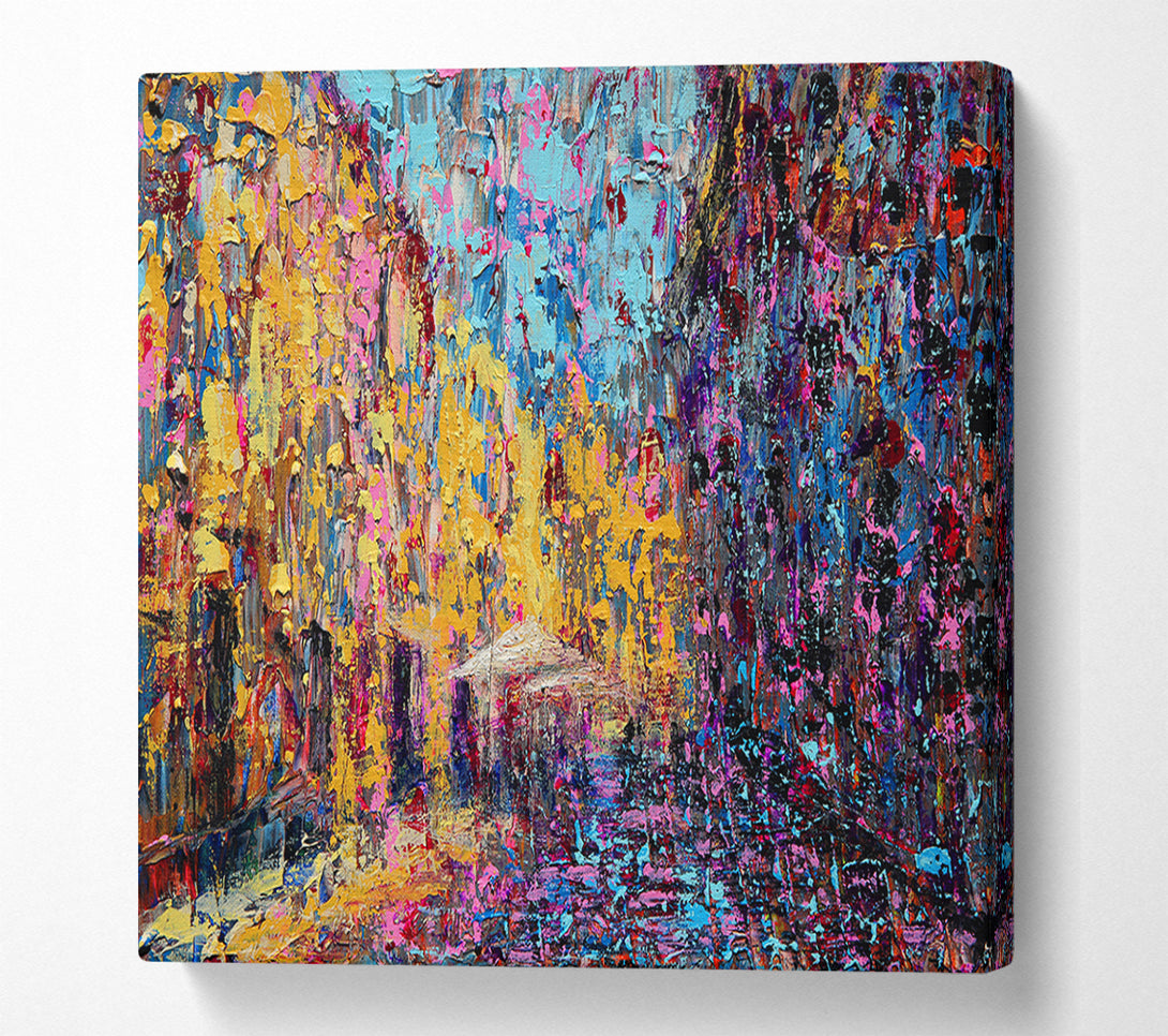  A Canvas Print of Blobs In The City Canvas Print