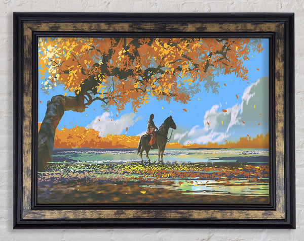 The Rider In The East Framed Print