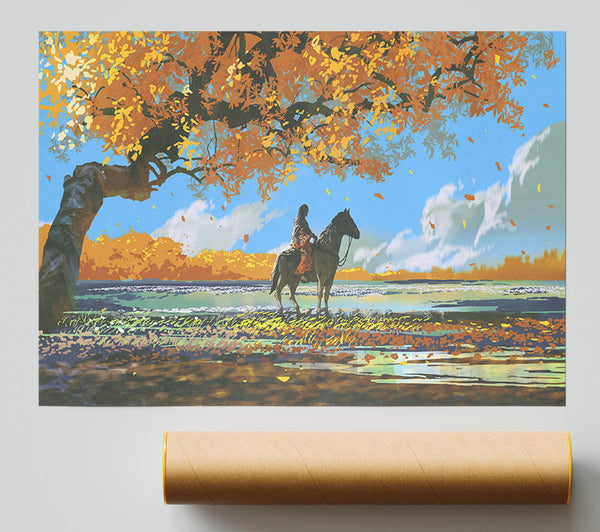 The Rider In The East Poster