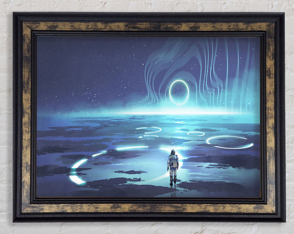 Adventure Waits In The Cosmos Framed Print