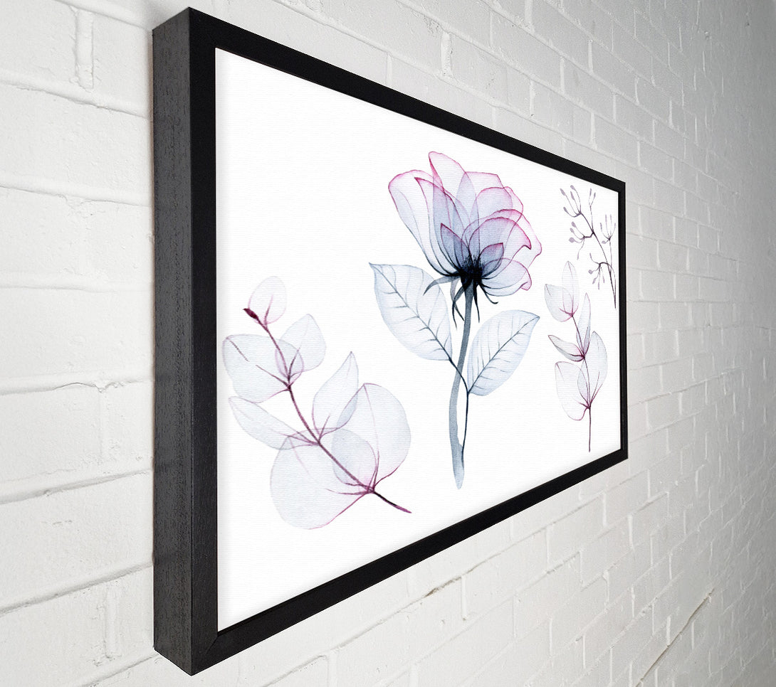  A Canvas Print of Transparency Flowers Canvas Print