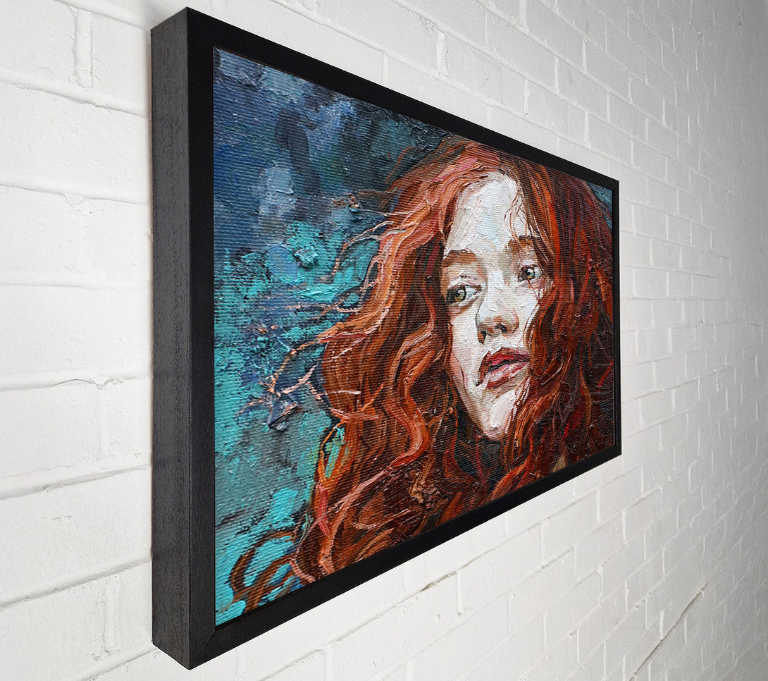  A Canvas Print of Redhead Stare Canvas Wall Art