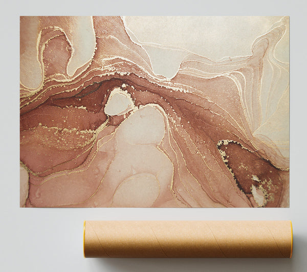 Beige Glitter Surface Giclee Print