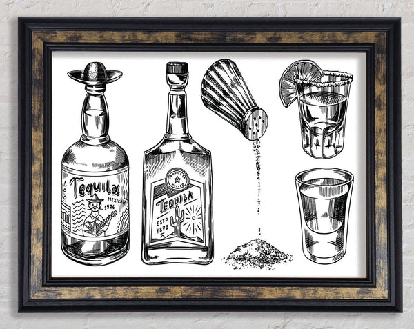 Get The Tequilas In Framed Print