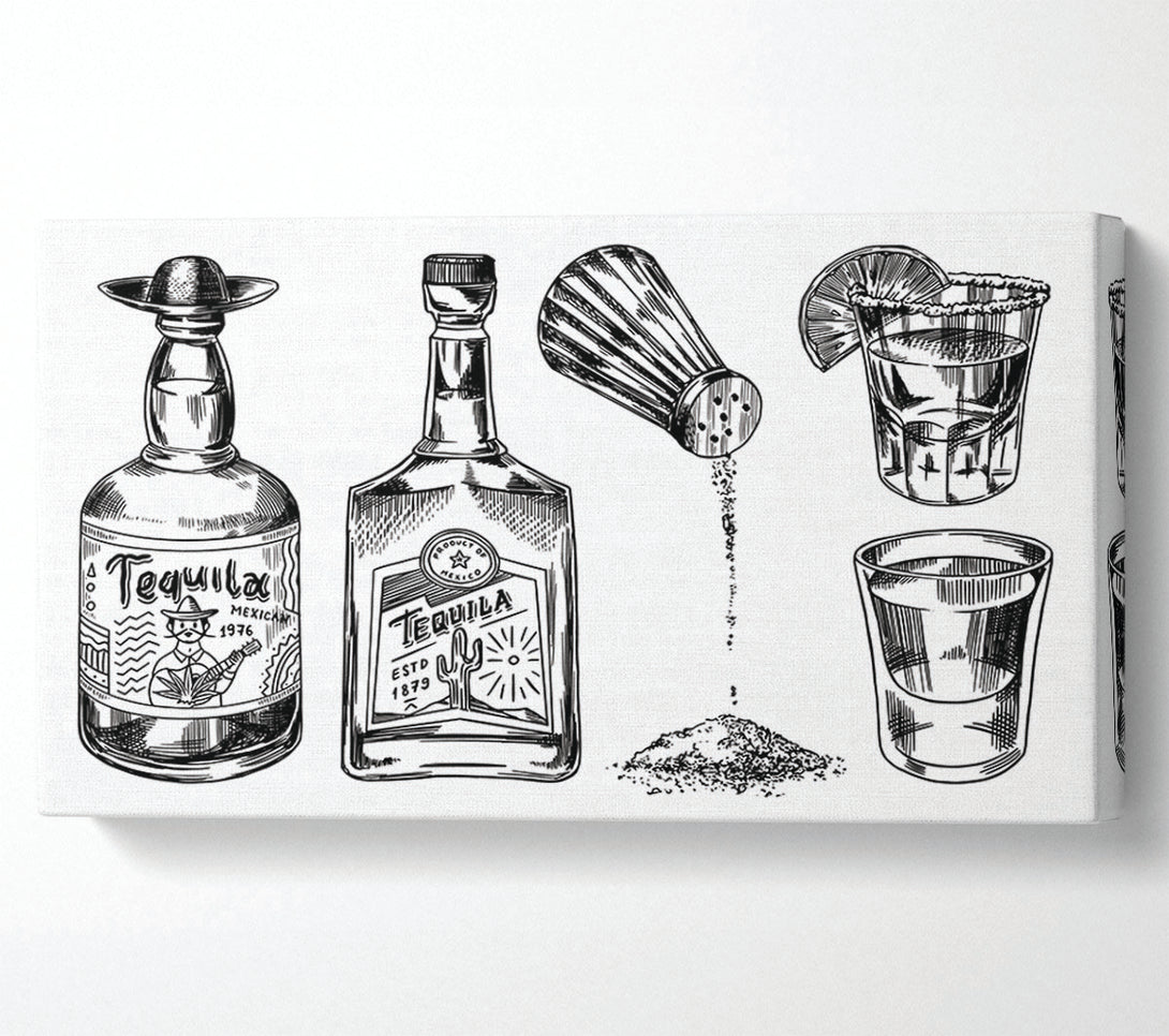  A Canvas Print of Get The Tequilas In Canvas Art