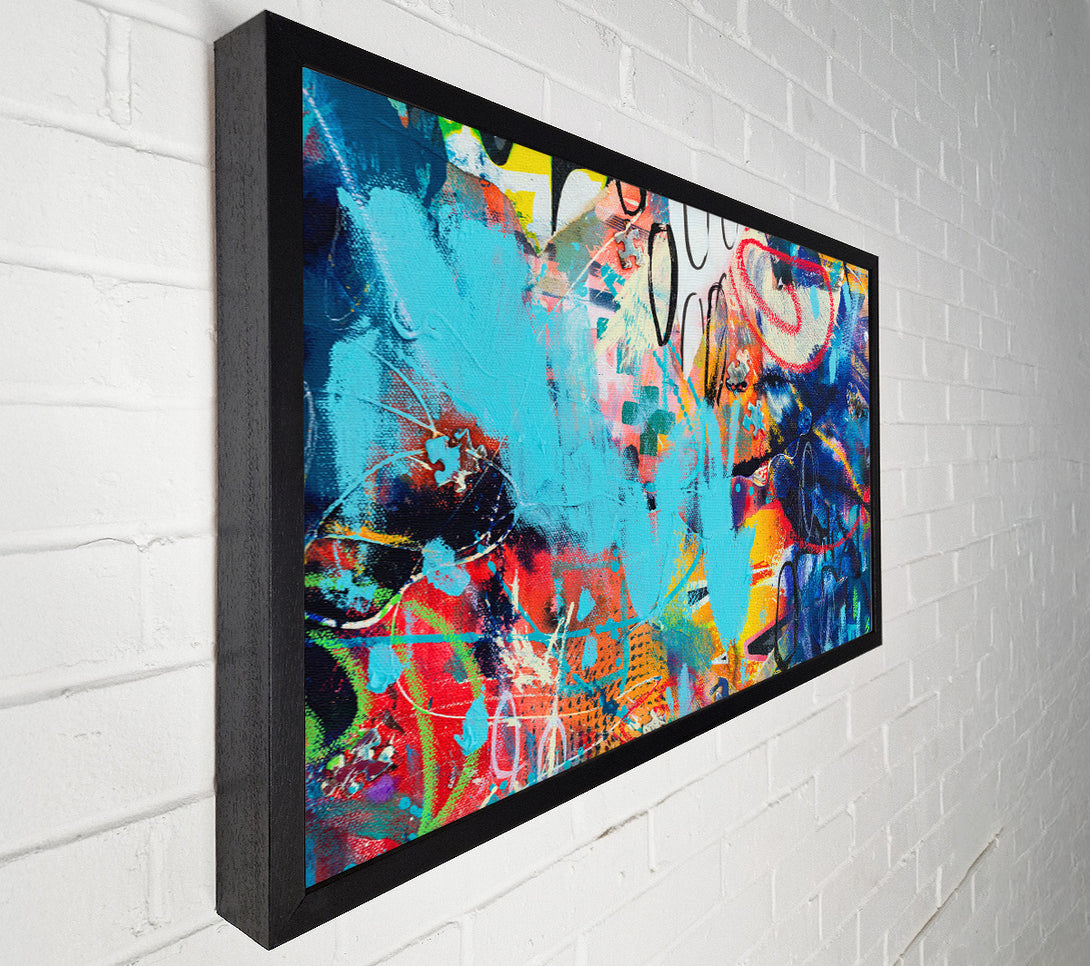  A Canvas Print of Graffiti Layers Canvas Art