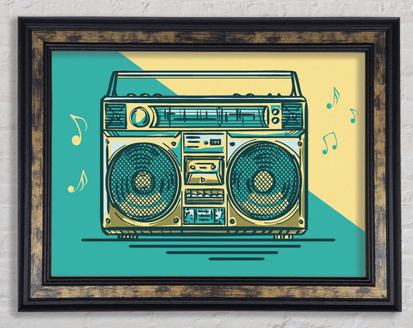 Boombox Music Maker Framed Print