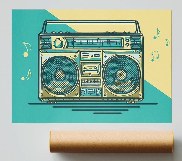 Boombox Music Maker Print