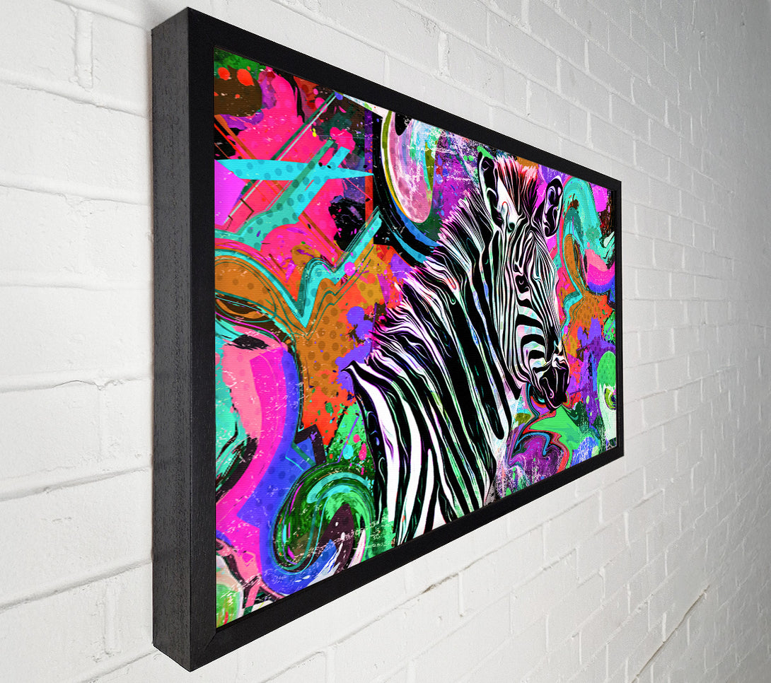  A Canvas Print of The Urban Zebra Canvas Wall Art