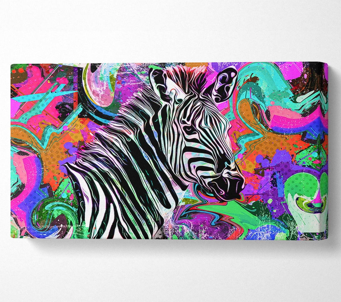  A Canvas Print of The Urban Zebra Canvas Wall Art