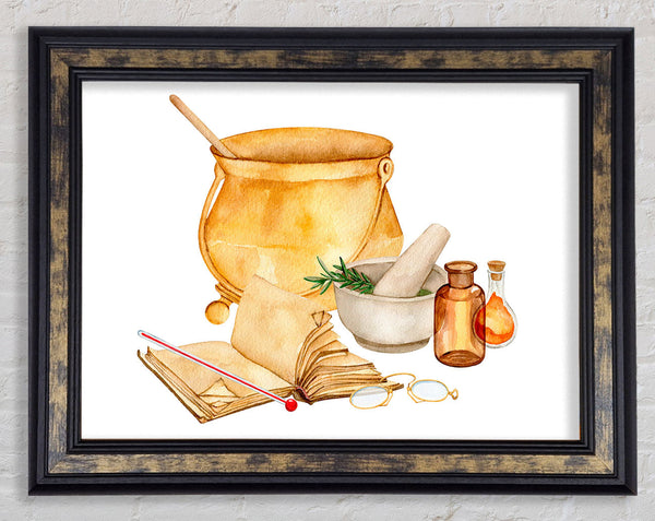 The Kitchen Recipe Framed Print