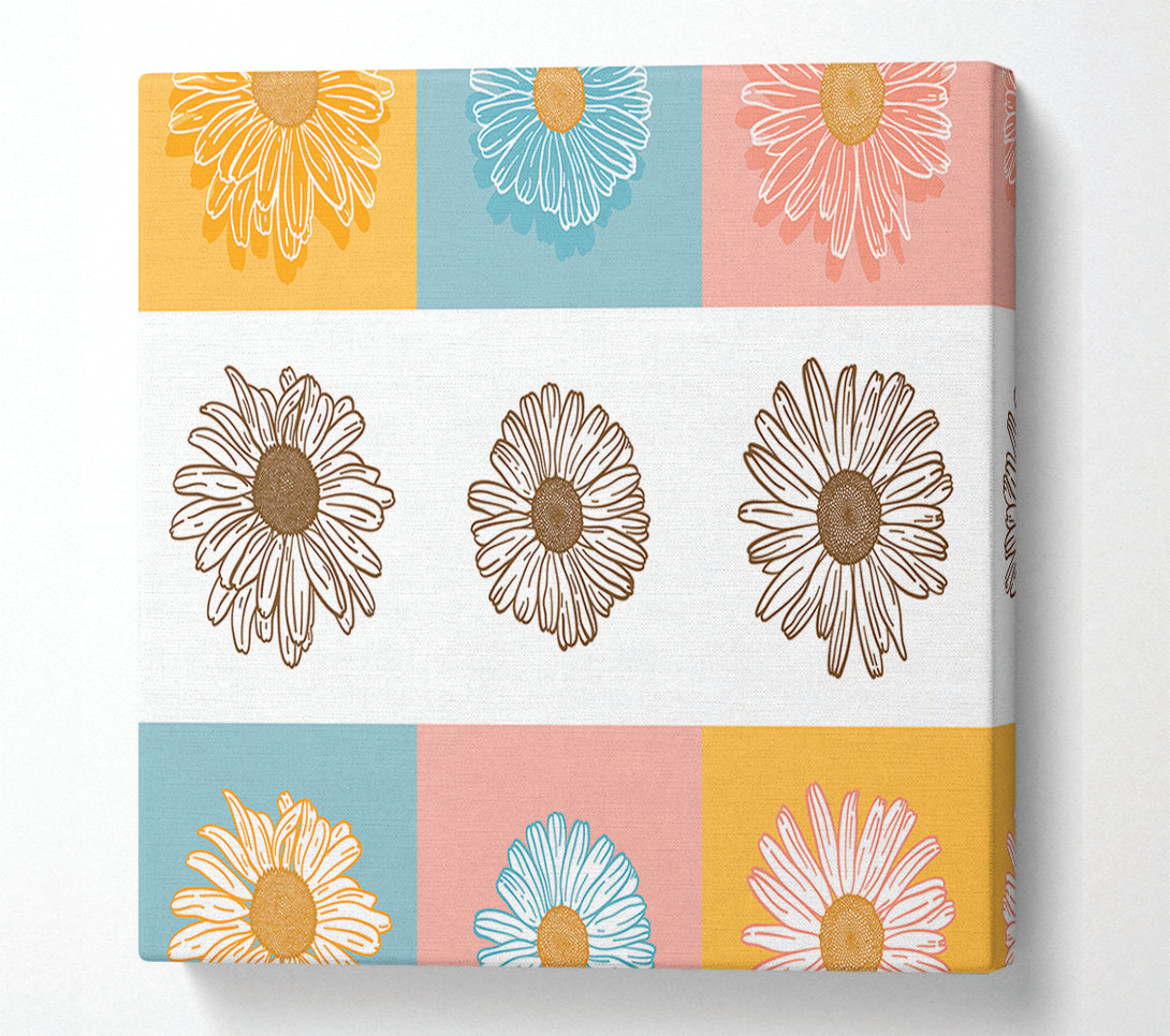  A Canvas Print of The Daisy Mirror Canvas Wall Art