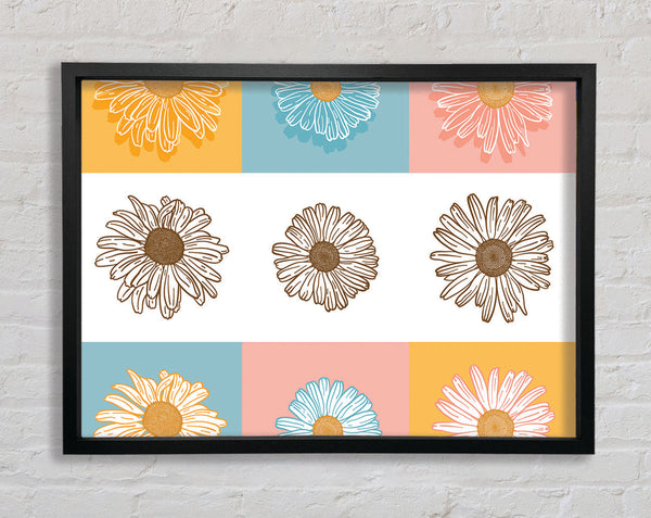 The Daisy Mirror Framed Print