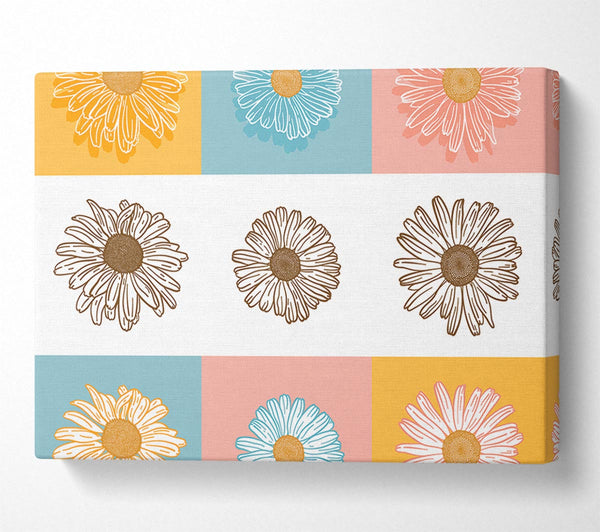  A Canvas Print of The Daisy Mirror Canvas Wall Art
