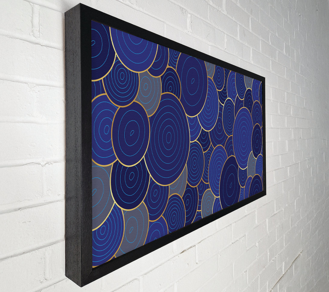  A Canvas Print of Blue Circle Adventure Canvas Print