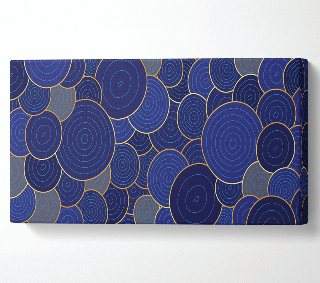  A Canvas Print of Blue Circle Adventure Canvas Print