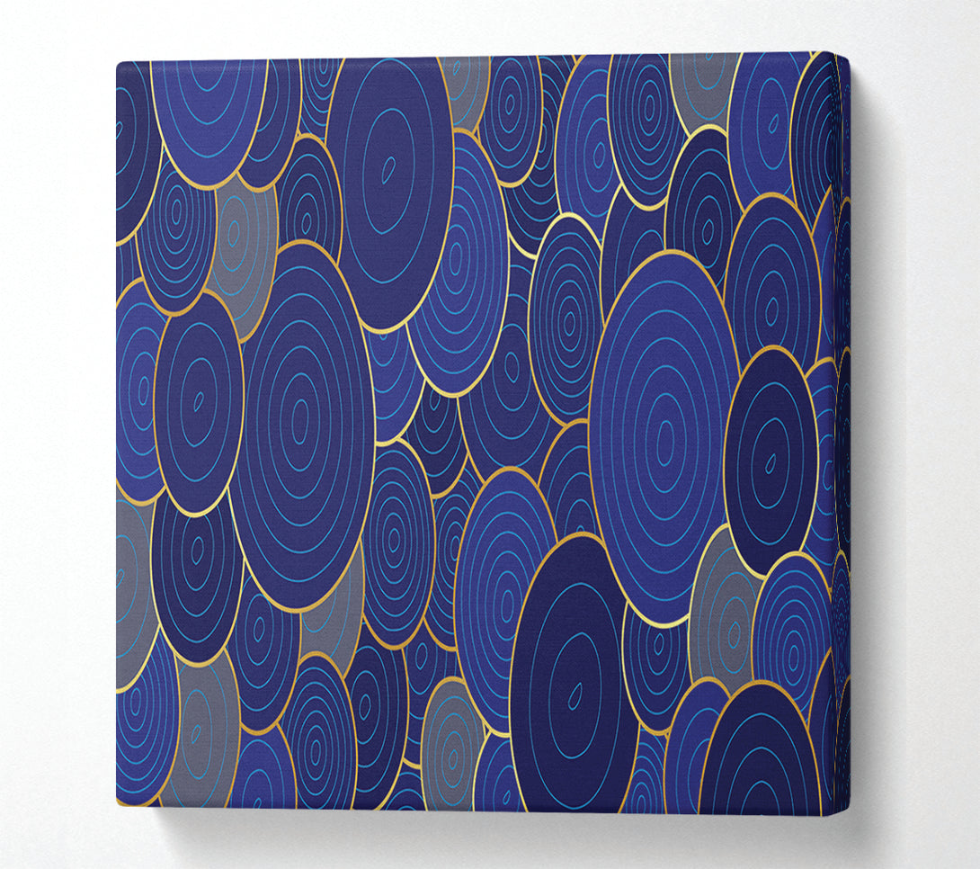  A Canvas Print of Blue Circle Adventure Canvas Print