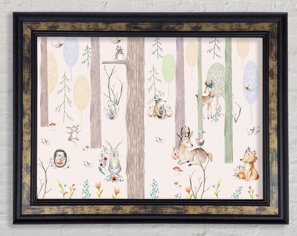 The Little Woodland Scene Framed Print