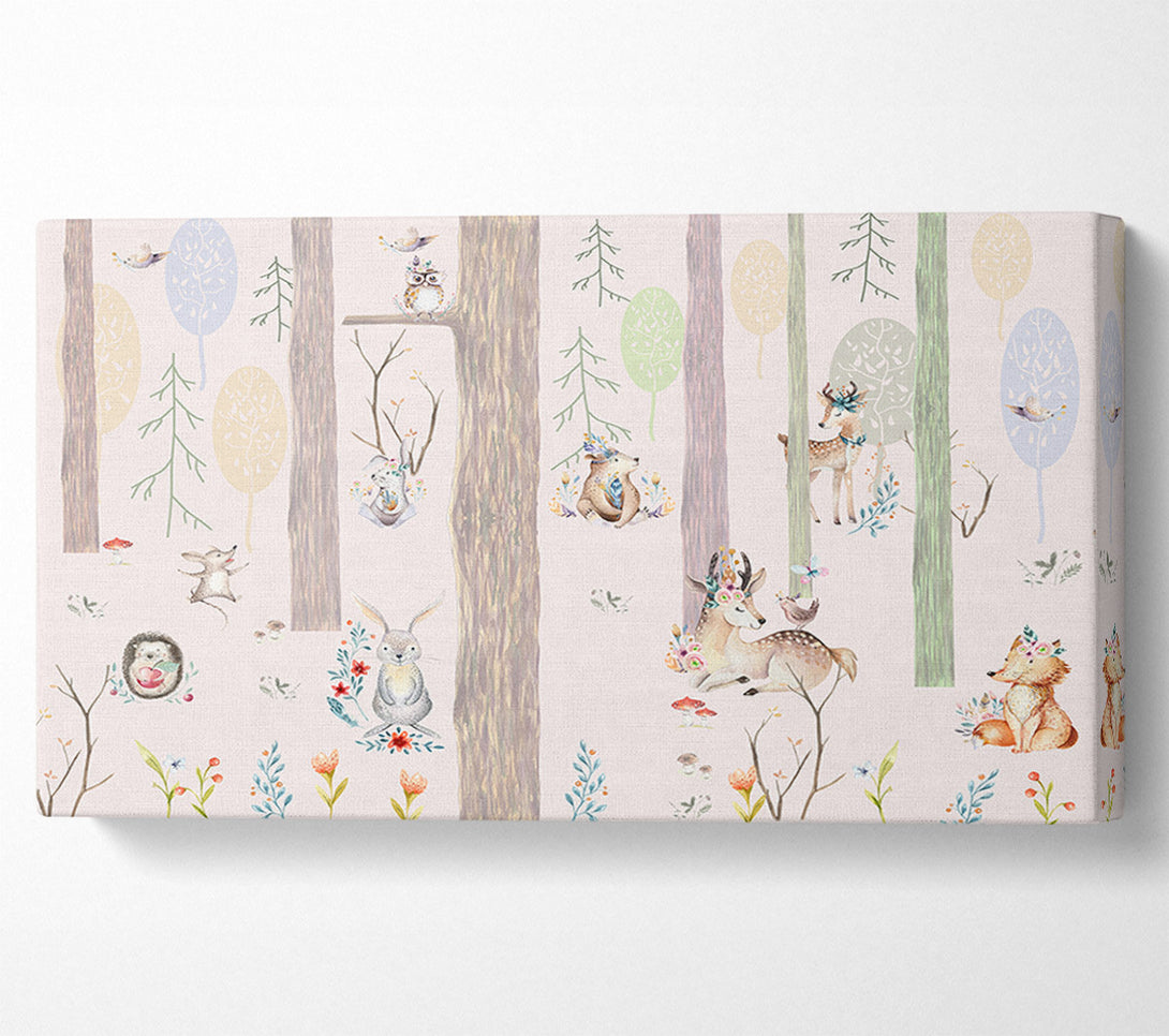  A Canvas Print of The Little Woodland Scene Canvas Wall Art
