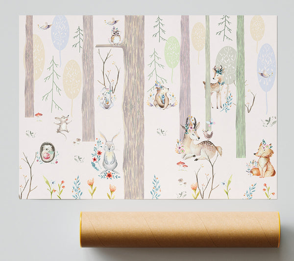 The Little Woodland Scene Poster