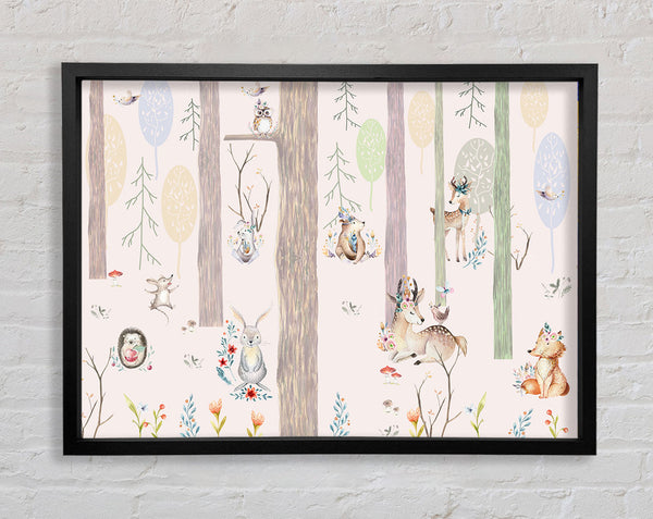 The Little Woodland Scene Framed Print