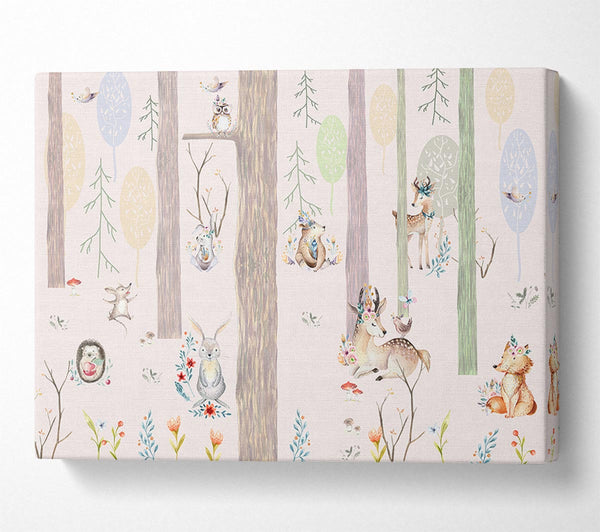  A Canvas Print of The Little Woodland Scene Canvas Wall Art