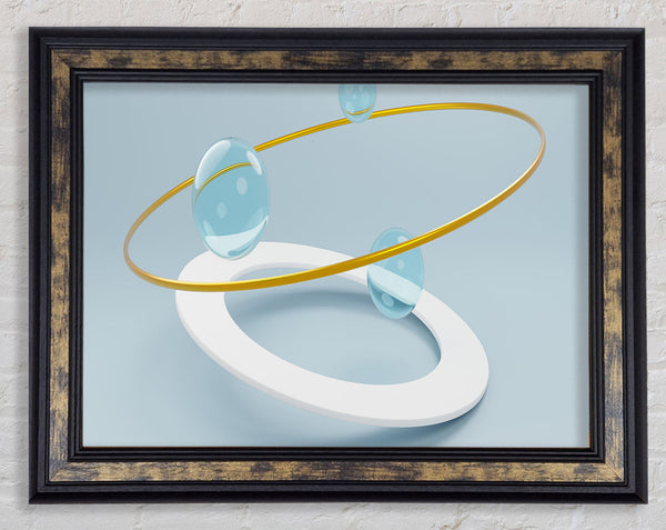 The Ringed Marble Framed Print