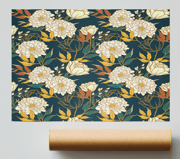 The Floral Carnation Pattern Giclee Print
