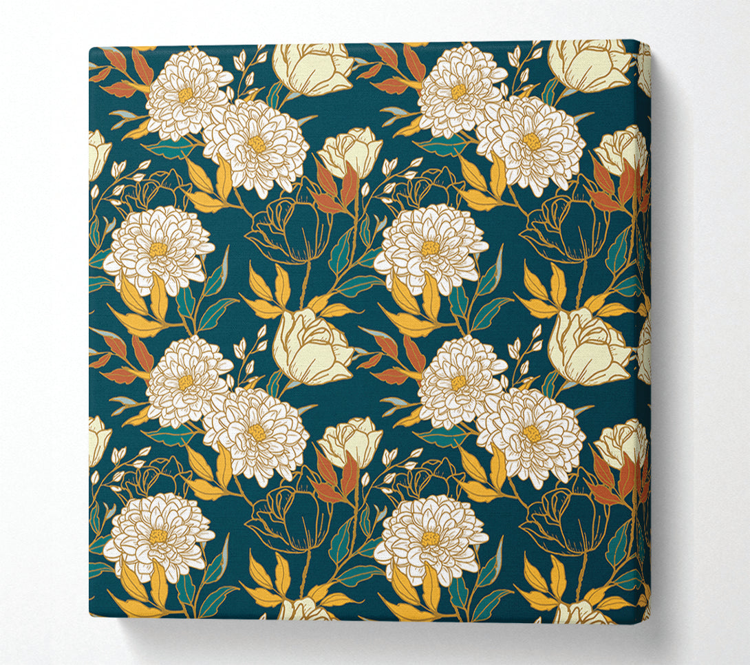  A Canvas Print of The Floral Carnation Pattern Canvas Art