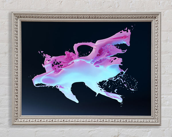 Milkshake Splash Framed Print