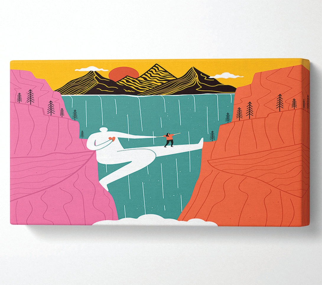  A Canvas Print of The Man Bridge Canvas Print