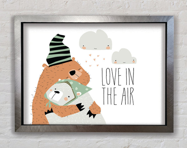 Love In In The Air Bears Framed Print