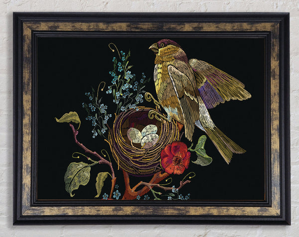 The Beautiful Birds Nest Framed Print