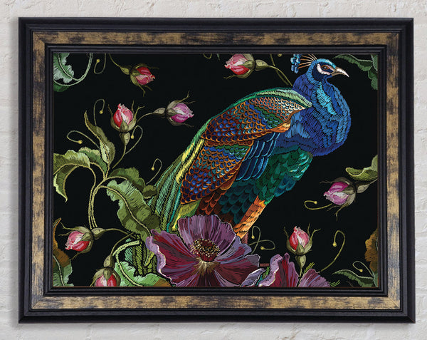 The Beautiful Peacock Nest Framed Print
