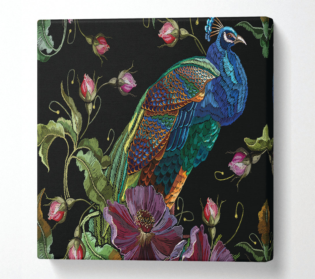  A Canvas Print of The Beautiful Peacock Nest Canvas Wall Art
