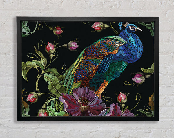 The Beautiful Peacock Nest Framed Print