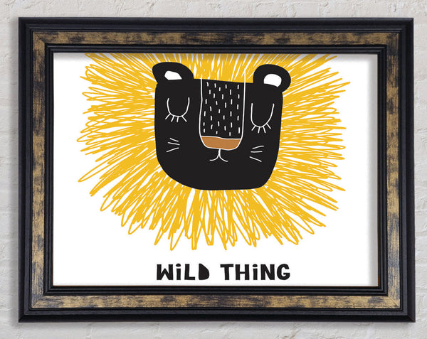Wild Thing Lion Framed Print