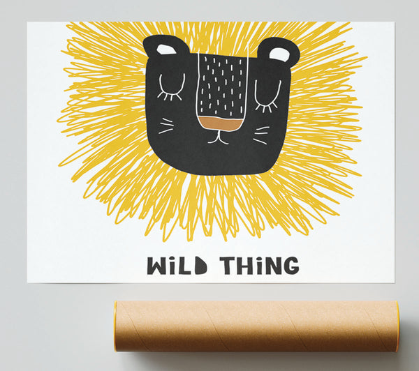 Wild Thing Lion Print