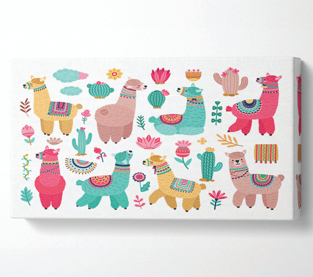  A Canvas Print of The Alpaca Collection Canvas Wall Art