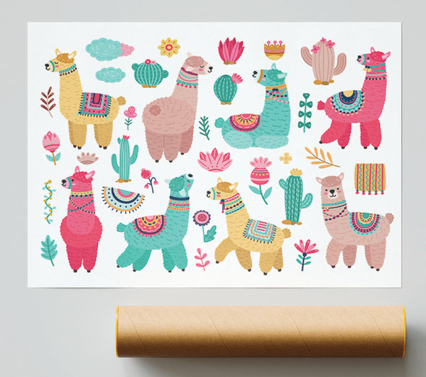 The Alpaca Collection Giclee Print