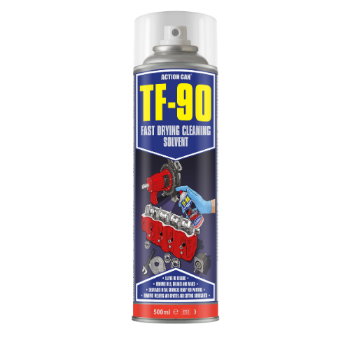 ACTION CAN - TF-90 FAST DRYING CLEANING SOLVENT 500ML AEROSOL (