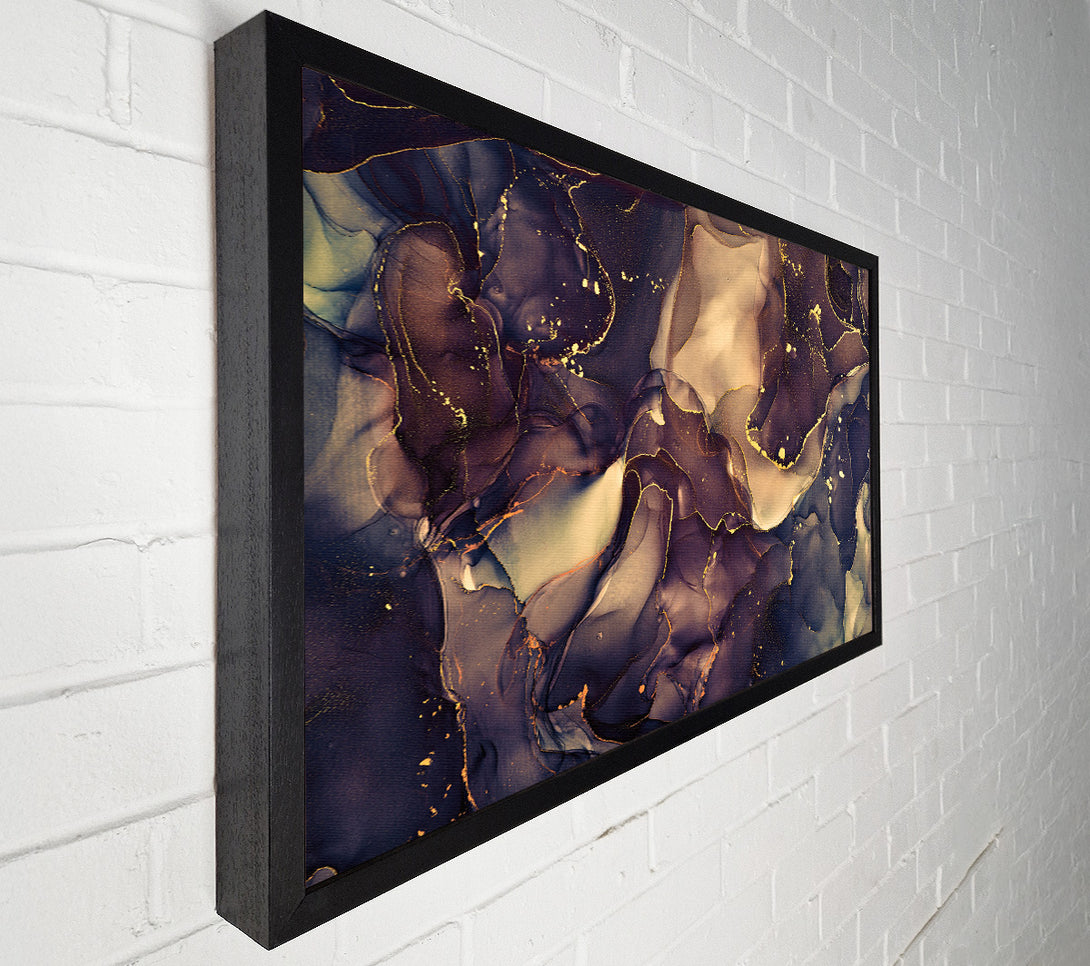  A Canvas Print of Smokey Chocolate Gold Canvas Print