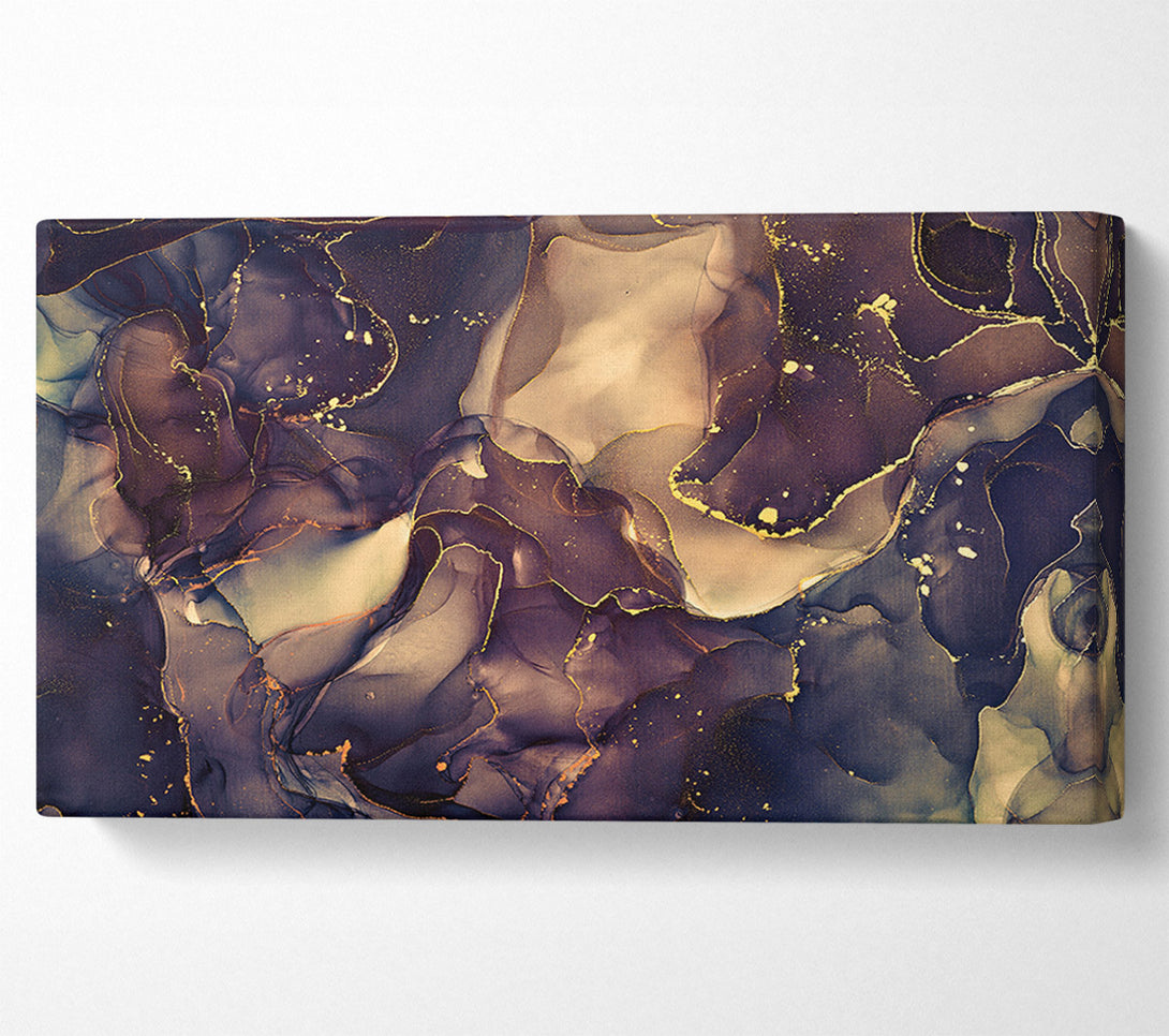  A Canvas Print of Smokey Chocolate Gold Canvas Print