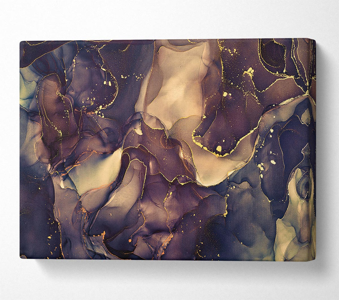  A Canvas Print of Smokey Chocolate Gold Canvas Print