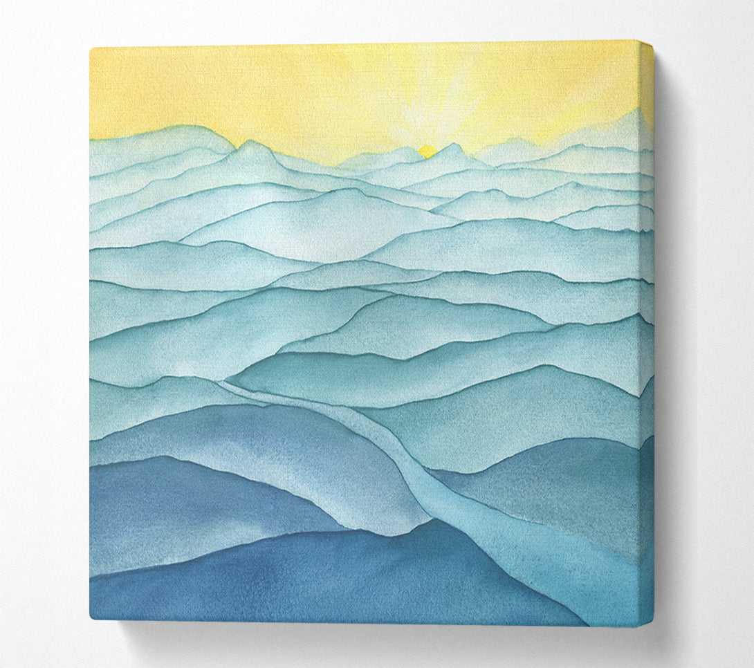  A Canvas Print of The Gentle Ripple Waves Canvas Wall Art